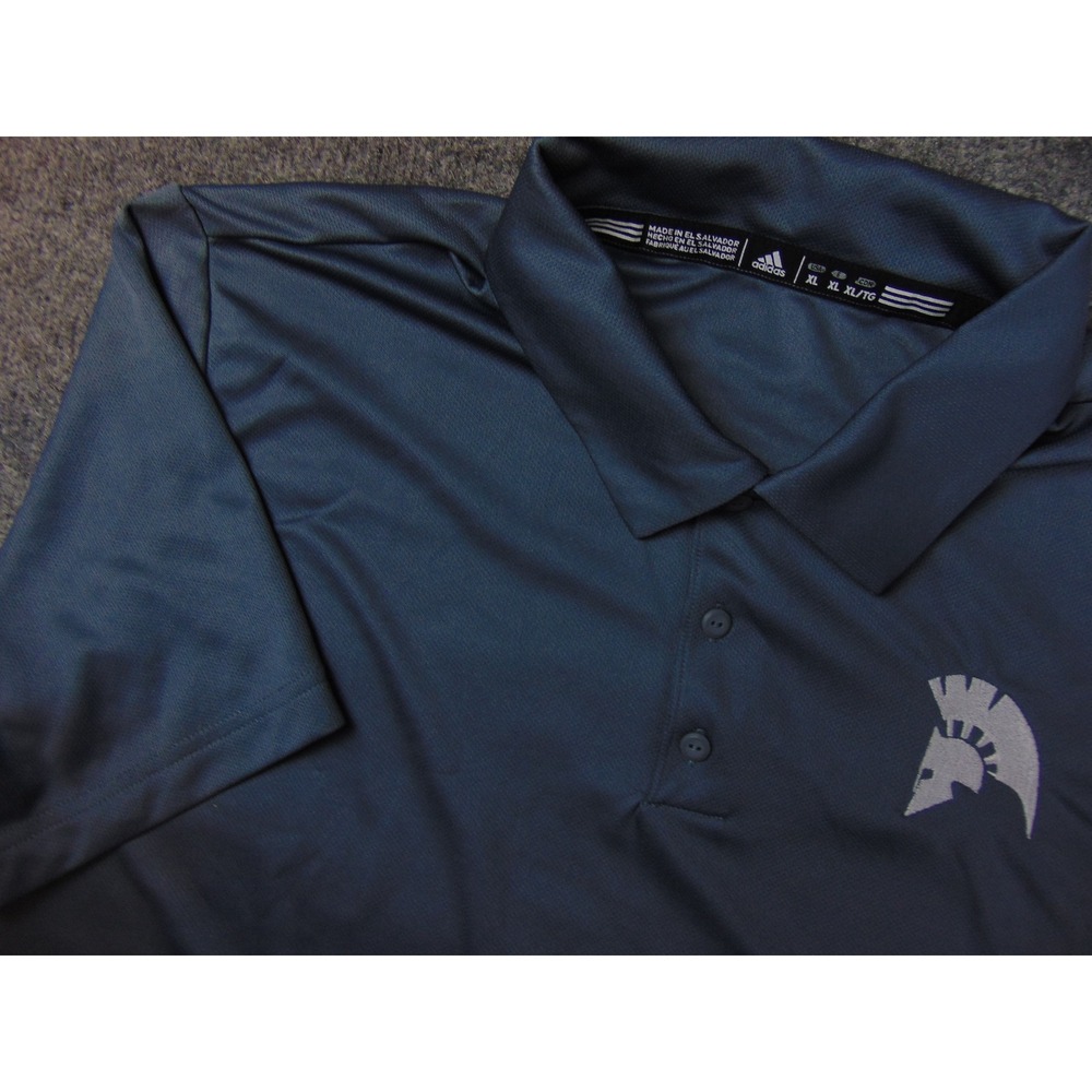 Central Ga Technical College Shirt Mens XL Polo Grey ClimaCool Adidas